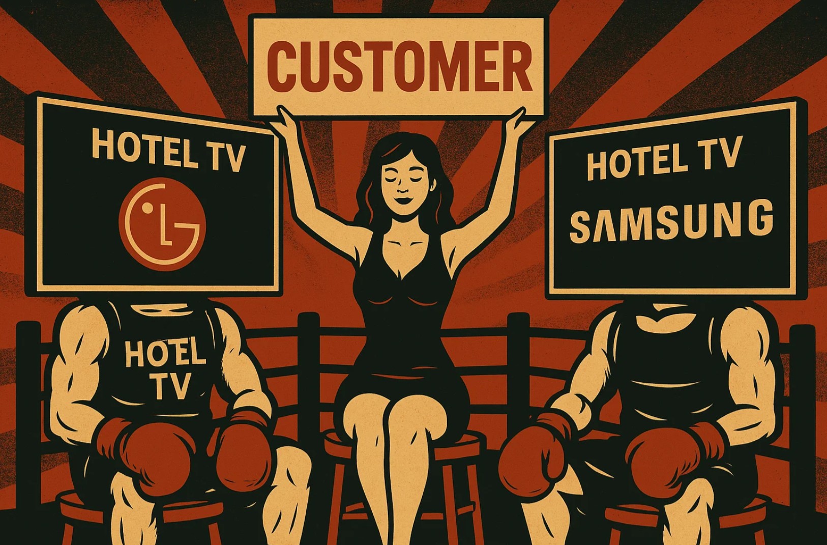 Comparison of Samsung HBU8000 vs LG UM662H hotel TVs (43” and 55”)